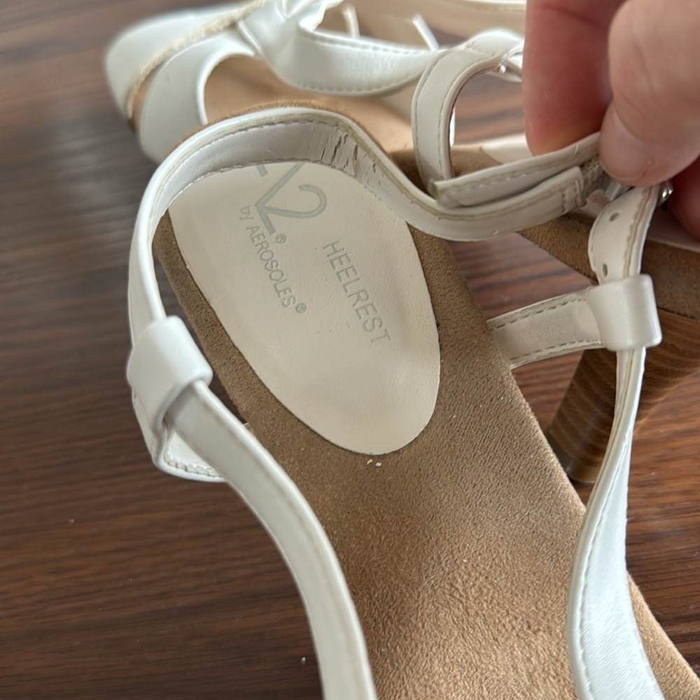 White A2 Sandals - Picture 6 of 6